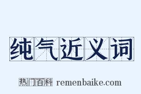 纯气近义词是什么意思的图片